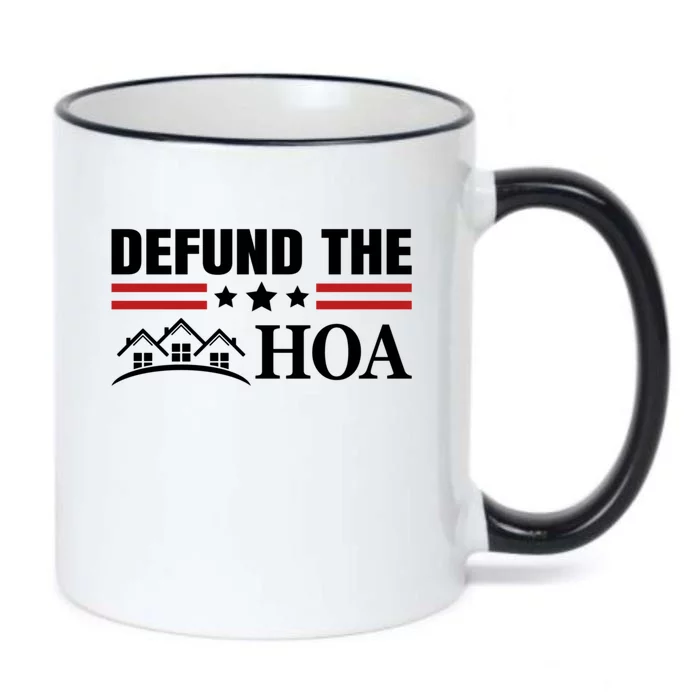 DEFUND THE HOA Homeowners Association Black Color Changing Mug