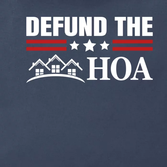 DEFUND THE HOA Homeowners Association Zip Tote Bag