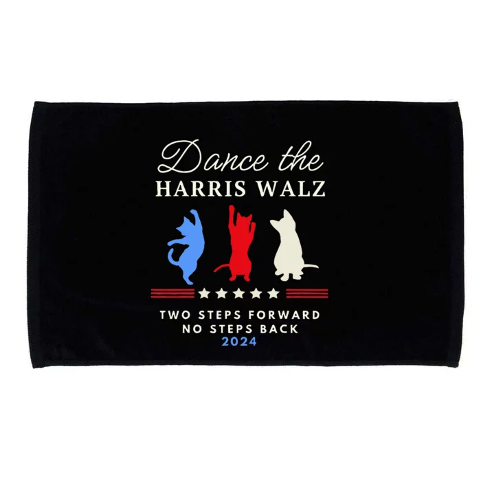 Dance The Harris Walz Cat Lady Harris Walz 2024 Election Microfiber Hand Towel