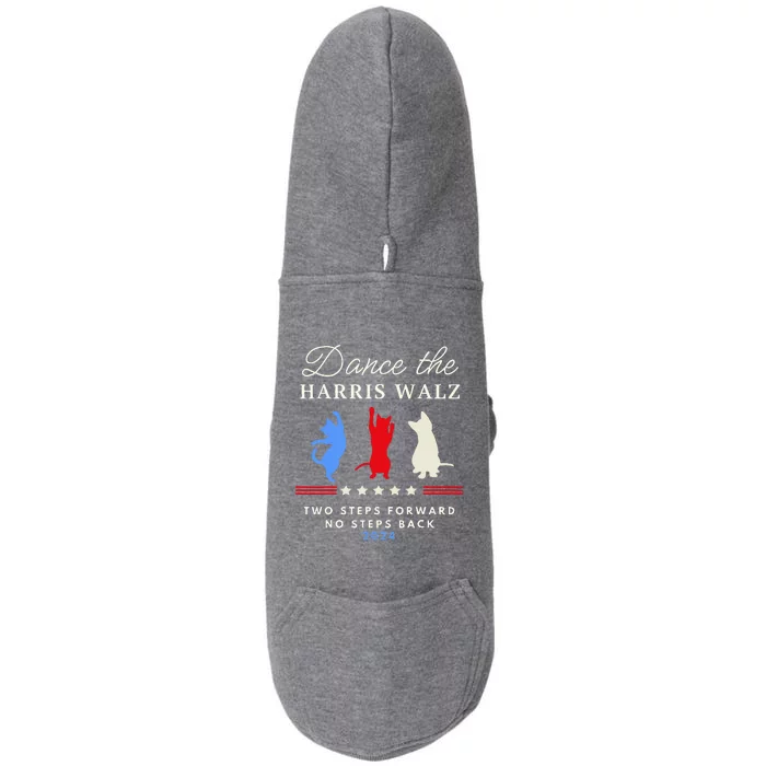 Dance The Harris Walz Cat Lady Harris Walz 2024 Election Doggie 3-End Fleece Hoodie