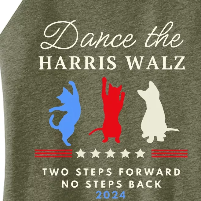 Dance The Harris Walz Cat Lady Harris Walz 2024 Election Women’s Perfect Tri Rocker Tank