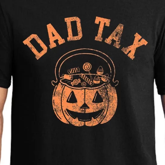 Dad Tax Halloween Trick Or Treat Candy Pumkin Dad Joke Pajama Set