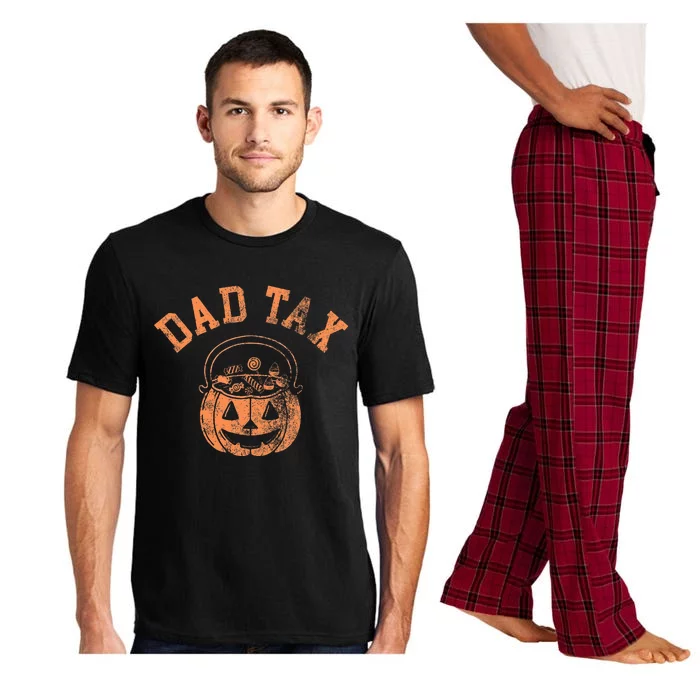 Dad Tax Halloween Trick Or Treat Candy Pumkin Dad Joke Pajama Set