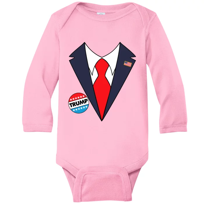 Donald Trump Halloween Baby Long Sleeve Bodysuit