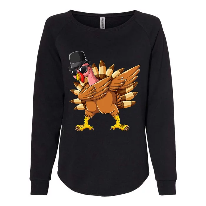 Dabbing Turkey Hat Funny Gifts Kids Thanksgiving Womens California Wash Sweatshirt