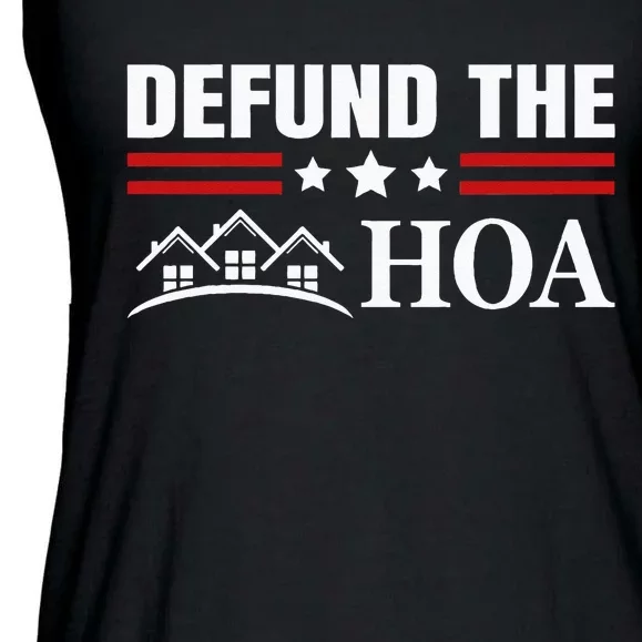 DEFUND THE HOA Homeowners Association Ladies Essential Flowy Tank