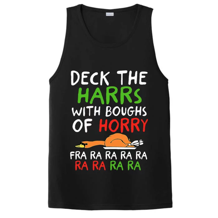 Deck The Harrs With Boughs Of Horry Fra Ra Ra Ra Goose Xmas Performance Tank