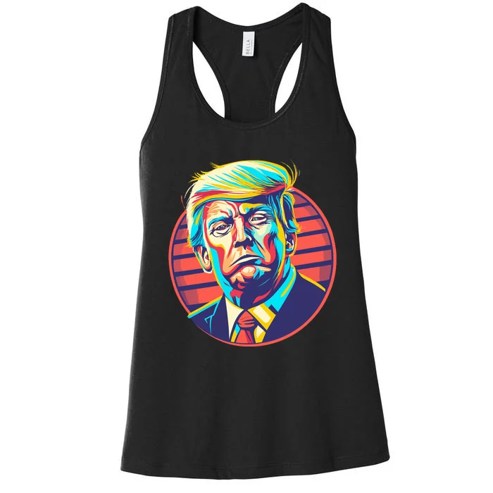 Donal Trump Halloween Women's Racerback Tank