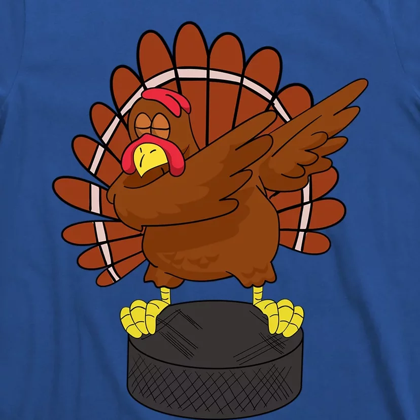 Dabbing Turkey Hockey Thanksgiving Gift For Hockey Lovers Gift T-Shirt