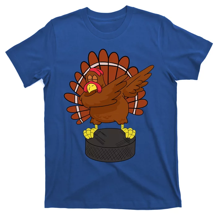 Dabbing Turkey Hockey Thanksgiving Gift For Hockey Lovers Gift T-Shirt