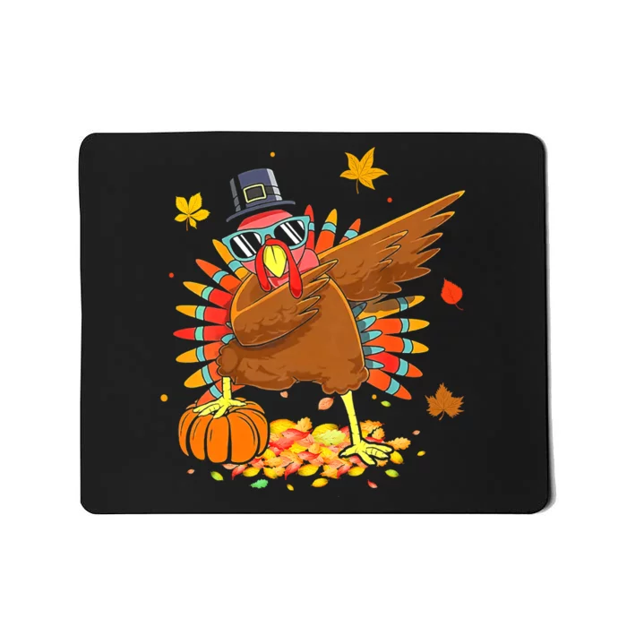 Dabbing Turkey Happy Thanksgiving Day Party Mousepad