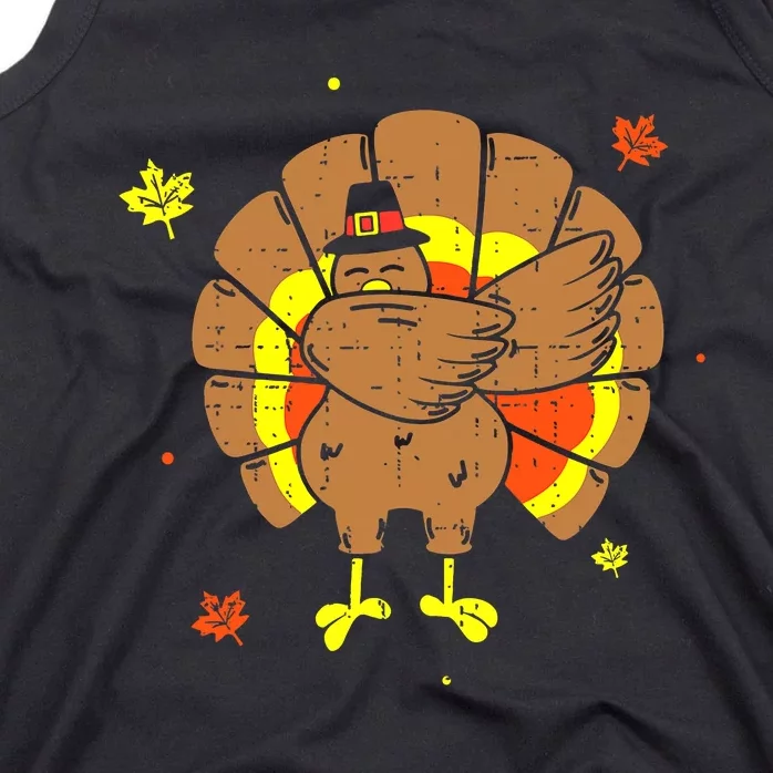 Dabbing Turkey Happy Thanksgiving Day Party Tank Top