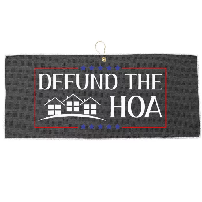 Defund The Hoa Homeowners Association Social Justice Design Large Microfiber Waffle Golf Towel