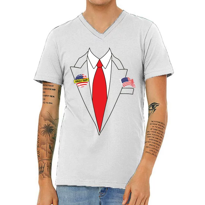 Donald Trump Halloween Costume Cute President Gift V-Neck T-Shirt