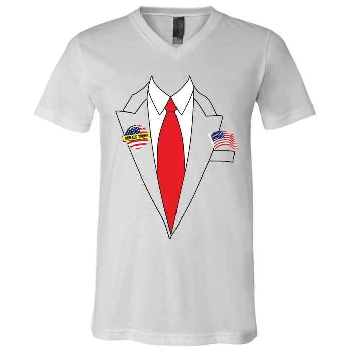 Donald Trump Halloween Costume Cute President Gift V-Neck T-Shirt