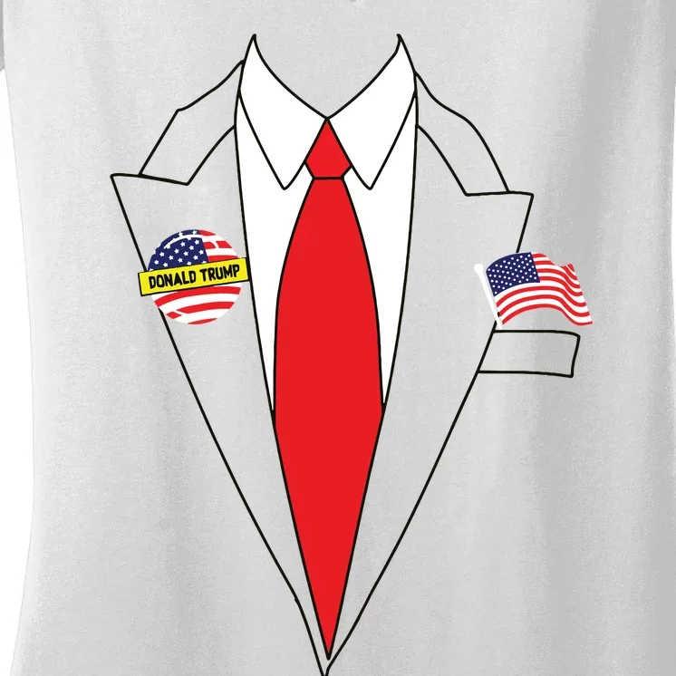 Donald Trump Halloween Costume Cute President Gift Women's V-Neck T-Shirt