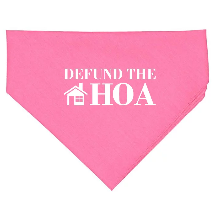 Defund The Hoa Anti Homeowner Association USA-Made Doggie Bandana