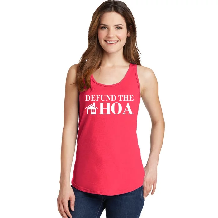 Defund The Hoa Anti Homeowner Association Ladies Essential Tank