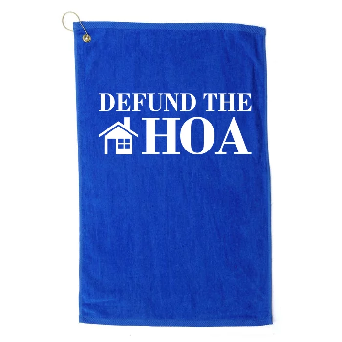 Defund The Hoa Anti Homeowner Association Platinum Collection Golf Towel