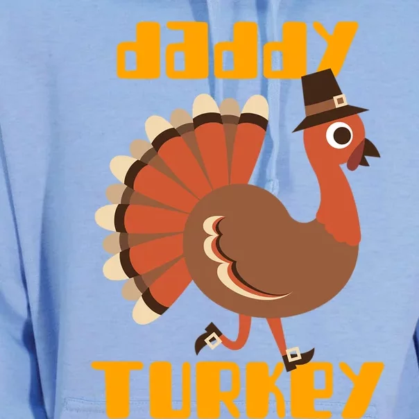 Daddy Turkey Happy Thanksgiving Matching Turkey Family Gift Unisex Surf Hoodie