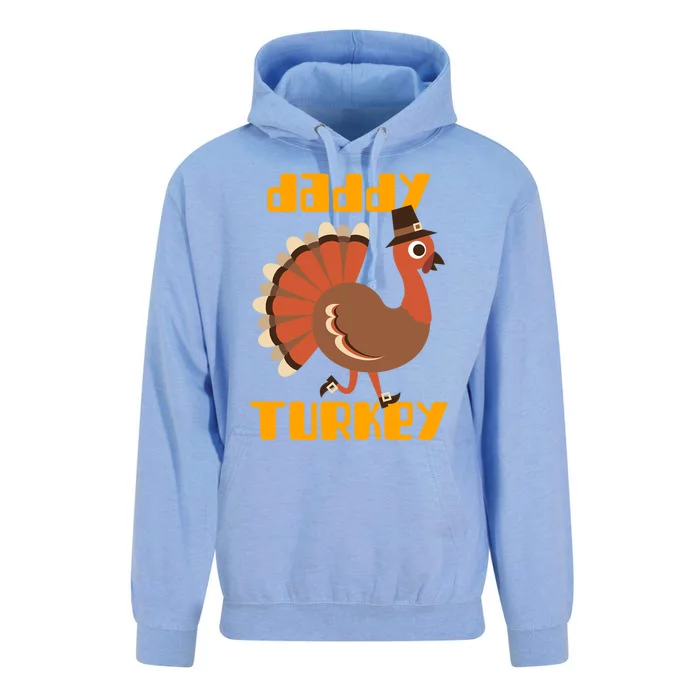 Daddy Turkey Happy Thanksgiving Matching Turkey Family Gift Unisex Surf Hoodie