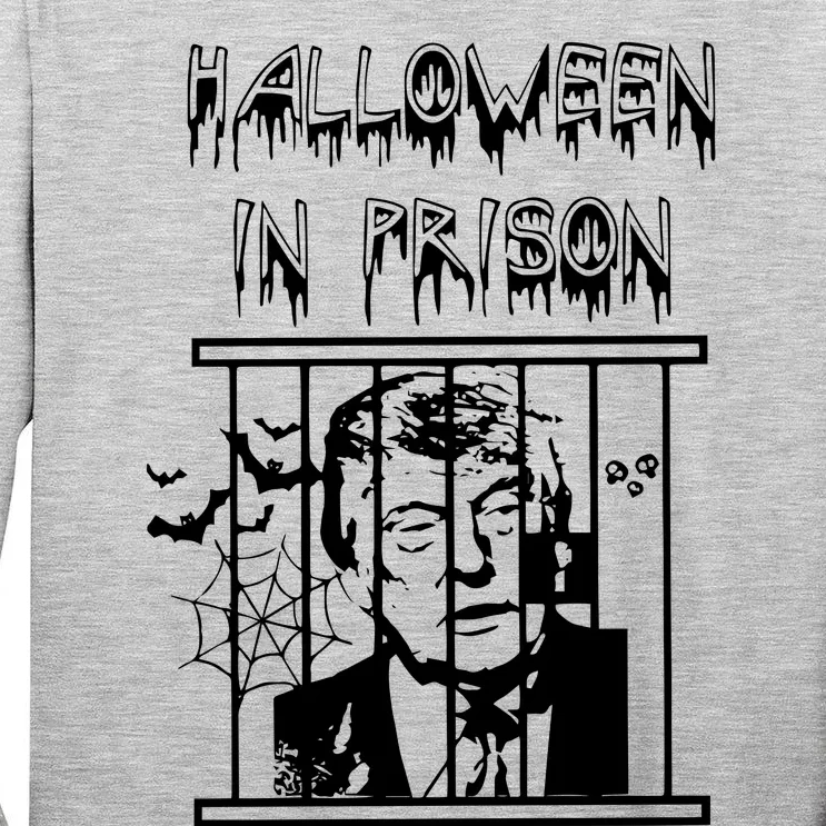 Donald Trump Halloween In Prison Tall Long Sleeve T-Shirt