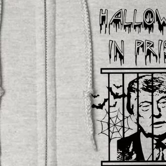 Donald Trump Halloween In Prison Full Zip Hoodie