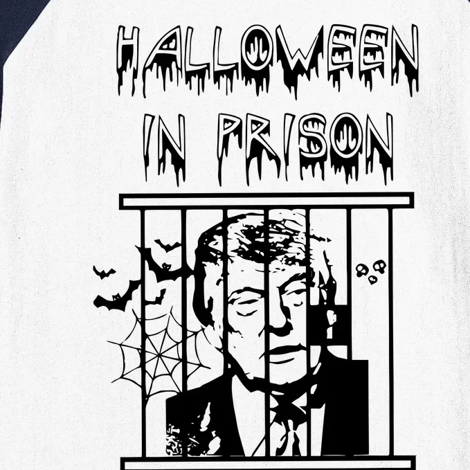 Donald Trump Halloween In Prison Baseball Sleeve Shirt