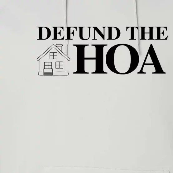 DEFUND THE HOA Homeowners Association Design Performance Fleece Hoodie