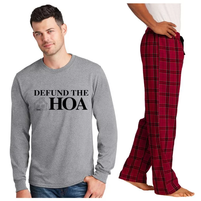 DEFUND THE HOA Homeowners Association Design Long Sleeve Pajama Set