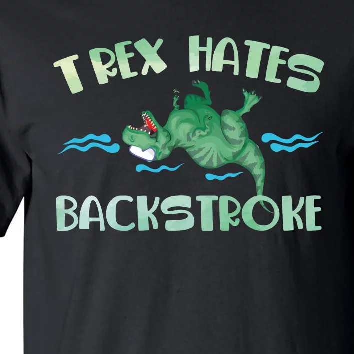 Dinosaur Trex Hates Backstroke Tall T-Shirt