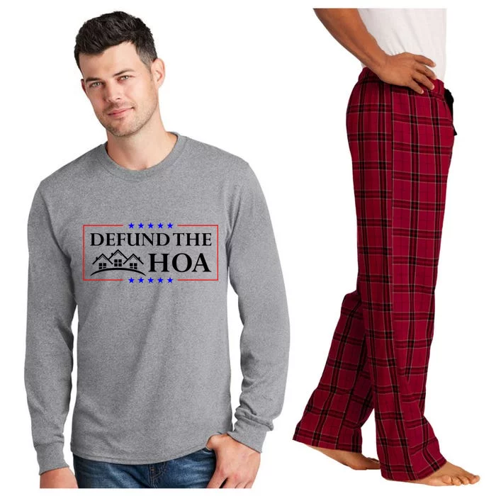 DEFUND THE HOA Homeowners Association Design Long Sleeve Pajama Set