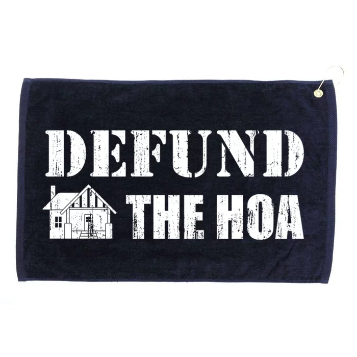 Defund The HOA Design Grommeted Golf Towel