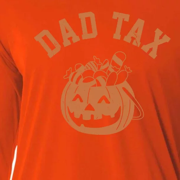 Dad Tax Halloween Trick Or Treat Funny Cooling Performance Long Sleeve Crew