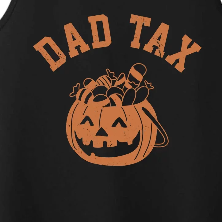 Dad Tax Halloween Trick Or Treat Funny Performance Tank