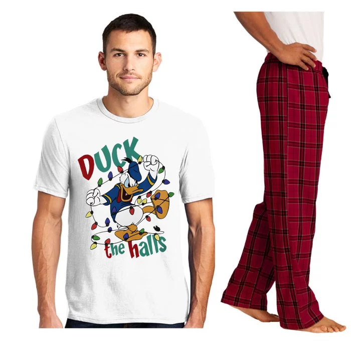 Duck The Halls Christmas Lights Pajama Set