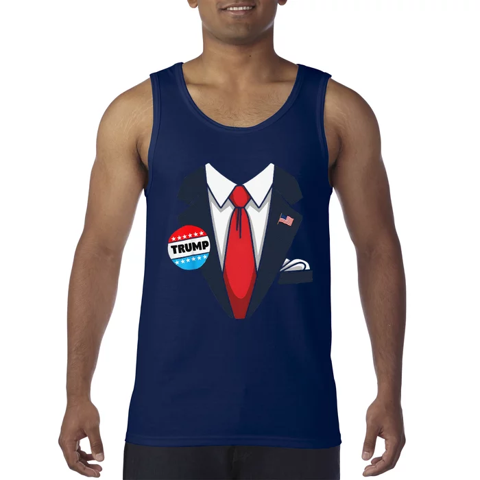 Donald Trump Halloween Costume Suit Gift Tank Top