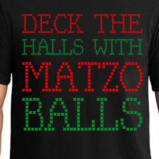 Deck The Halls With Matzo Balls Pajama Set