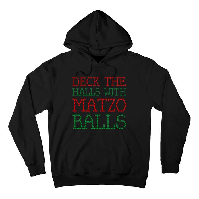 Deck The Halls With Matzo Balls Tall Hoodie