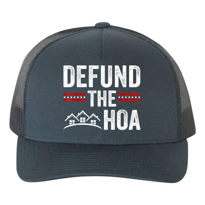 DEFUND THE HOA Homeowners Association Yupoong Adult 5-Panel Trucker Hat