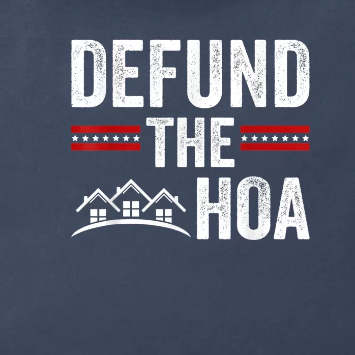 DEFUND THE HOA Homeowners Association Zip Tote Bag