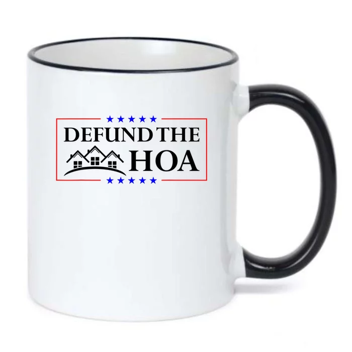 DEFUND THE HOA Homeowners Association Black Color Changing Mug