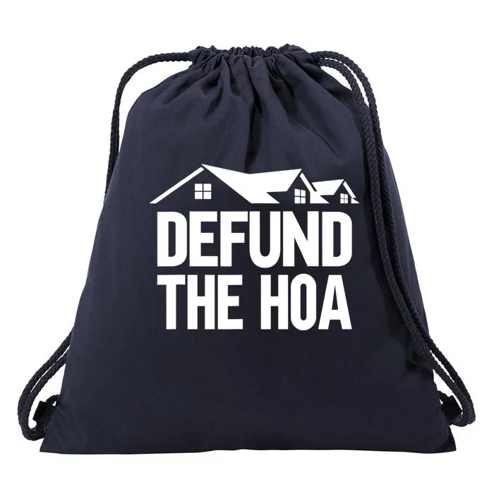 Defund The HOA Drawstring Bag