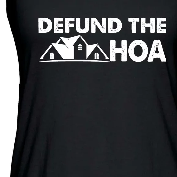 DEFUND THE HOA Homeowners Association Ladies Essential Flowy Tank