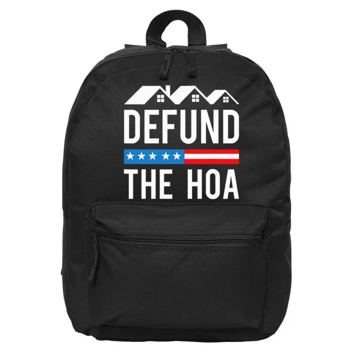 Defund The HOA Funny Anti Homeowners Association Joke 16 in Basic Backpack