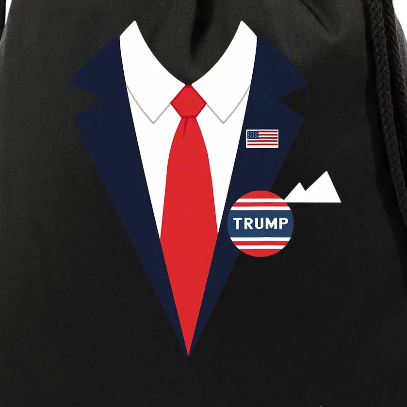 Donald Trump Halloween Costume Funny Suit Drawstring Bag