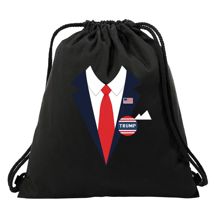 Donald Trump Halloween Costume Funny Suit Drawstring Bag