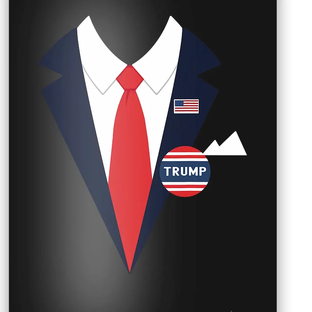 Donald Trump Halloween Costume Funny Suit Poster