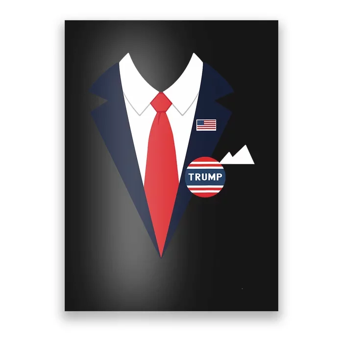 Donald Trump Halloween Costume Funny Suit Poster