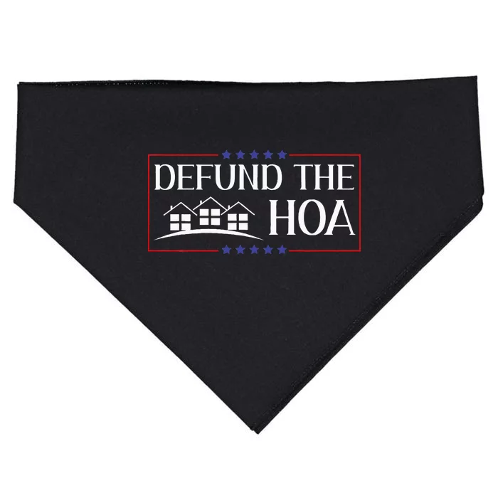 DEFUND THE HOA Homeowners Association Social Justice USA-Made Doggie Bandana